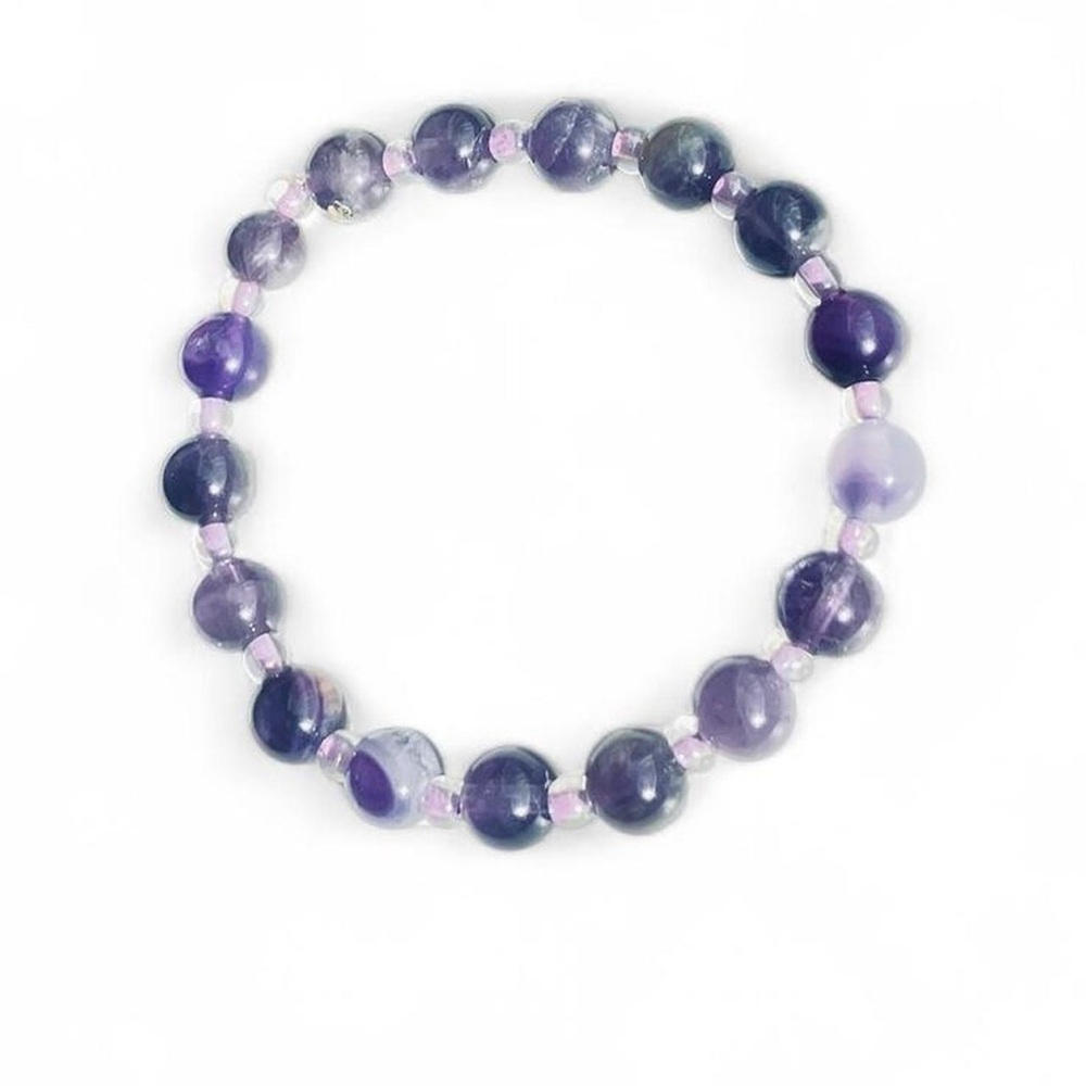 Purple Amethyst Beaded Handmade Bracelet